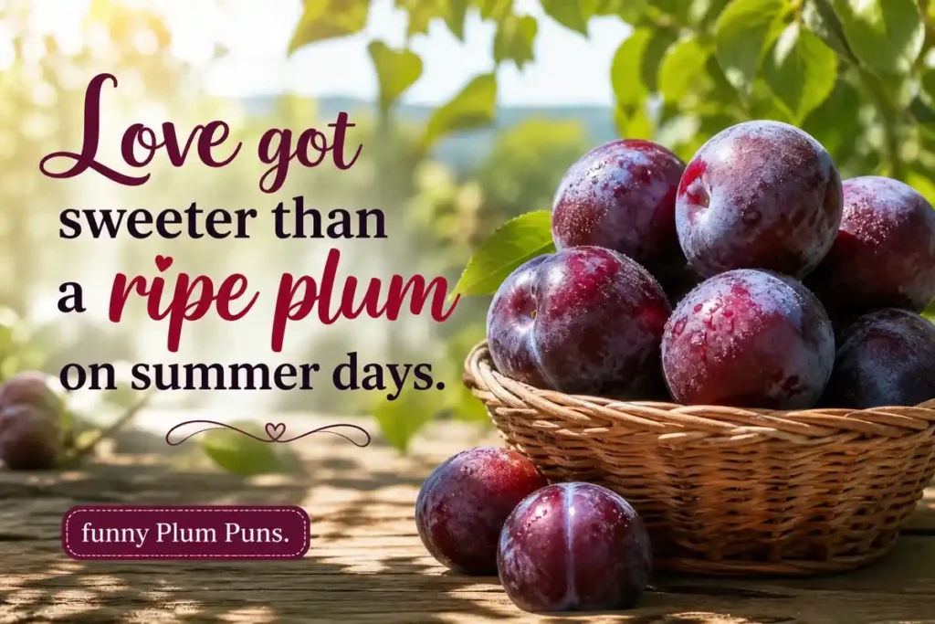 Love got sweeter than a ripe plum on summer days.