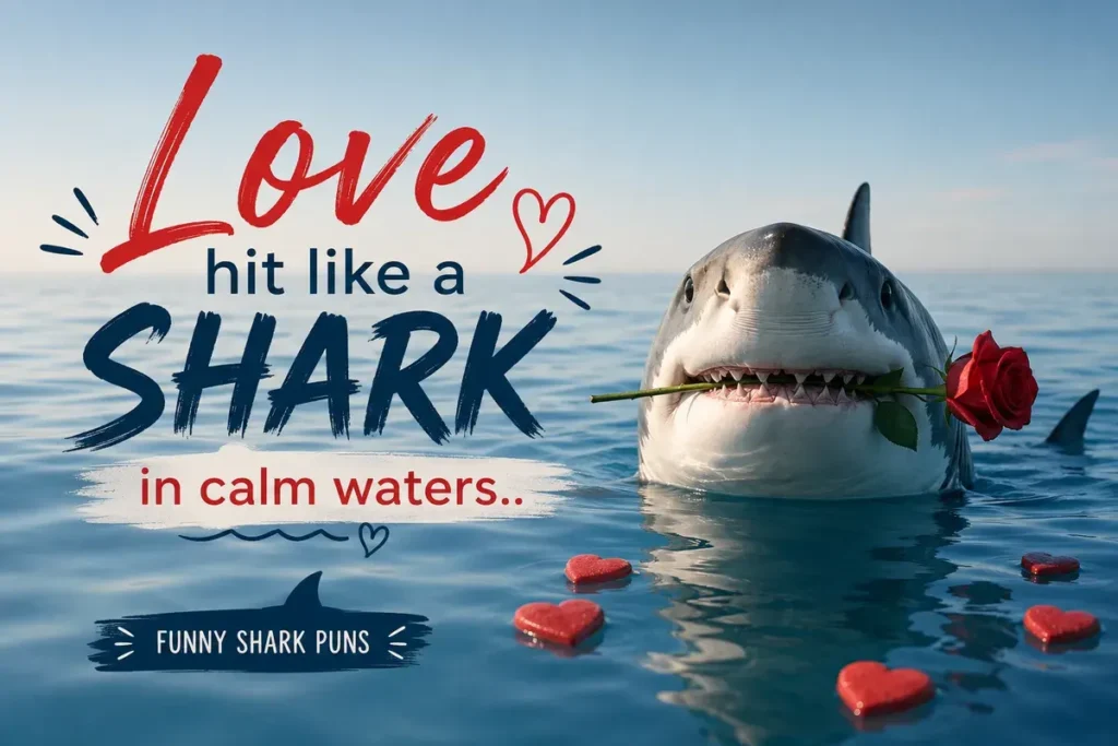 Love hit like a shark in calm waters.