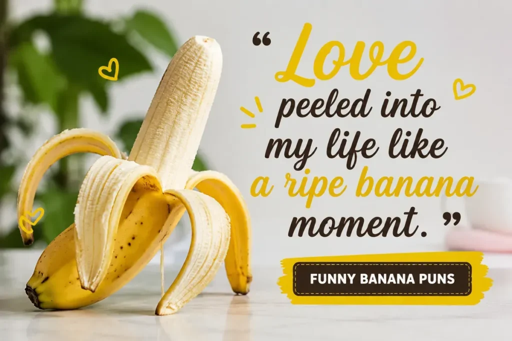 Love peeled into my life like a ripe banana moment.