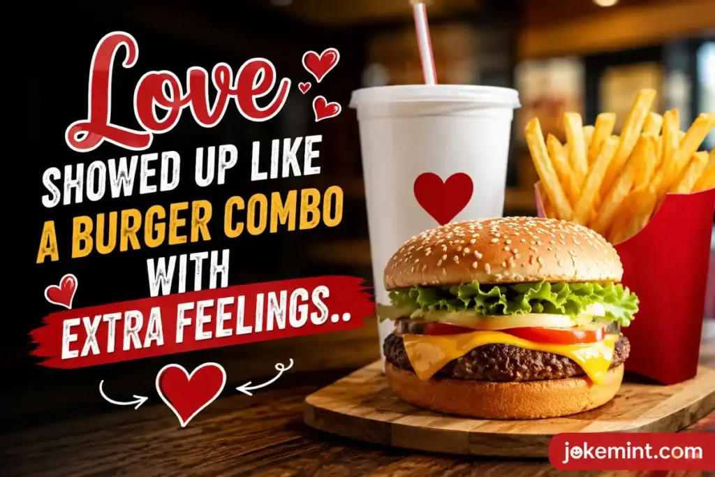 Love showed up like a burger combo with extra feelings.