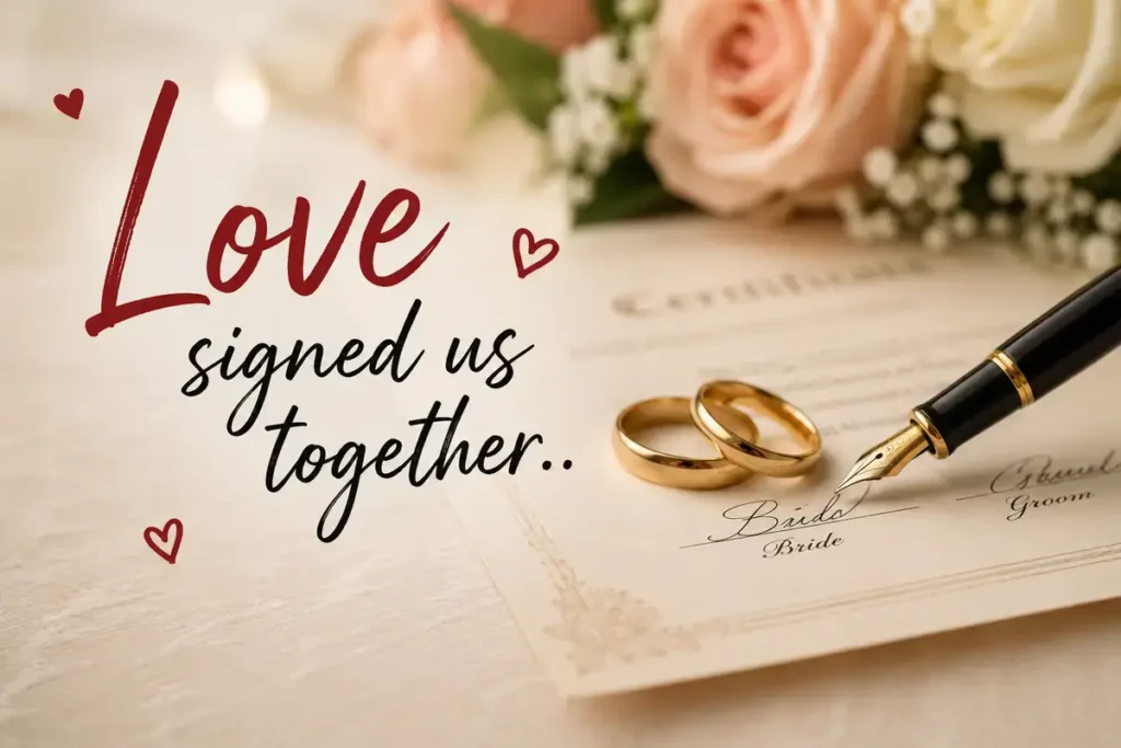 Love signed us together.