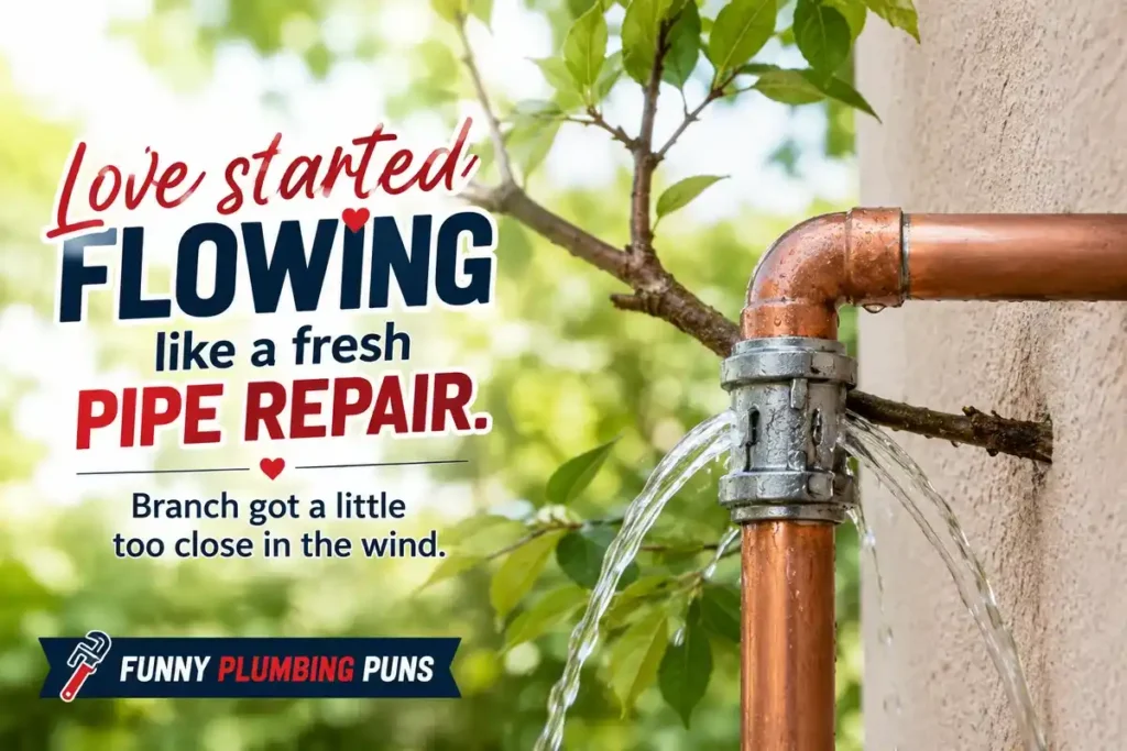Love started flowing like a fresh pipe repair.