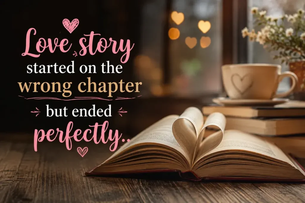 Love story started on the wrong chapter but ended perfectly.