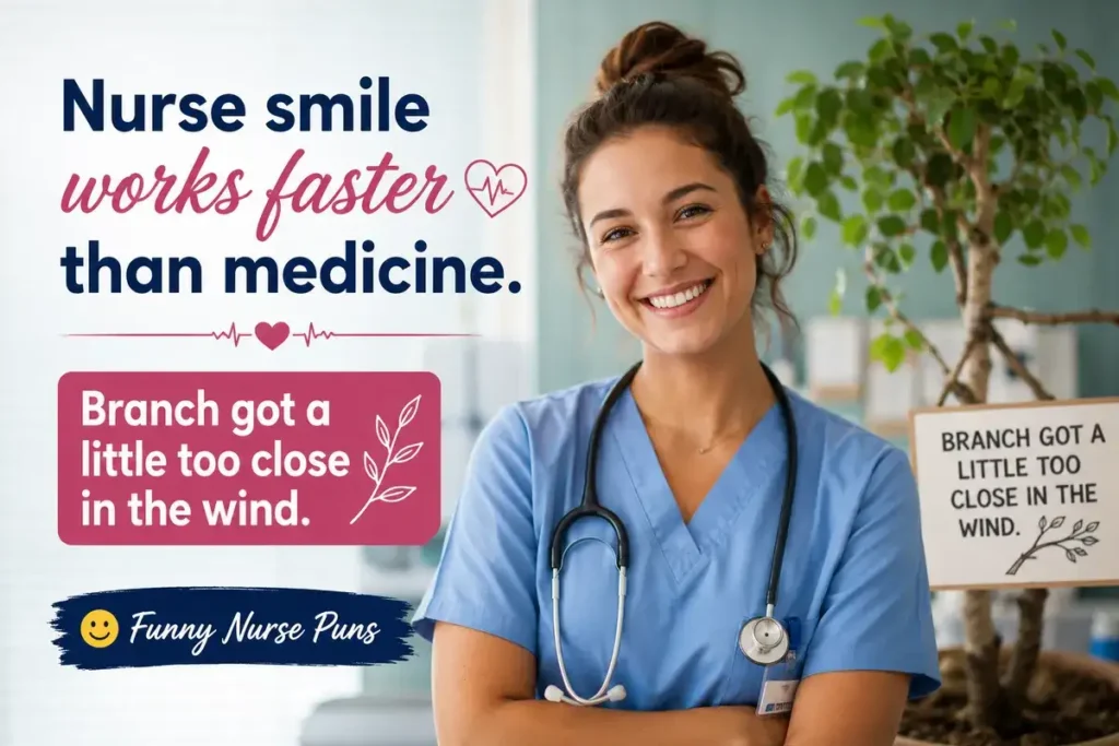 Nurse smile works faster than medicine.