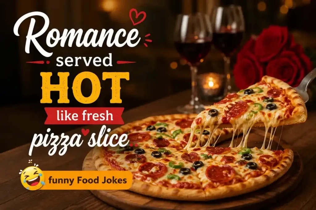 Romance served hot like fresh pizza slice.