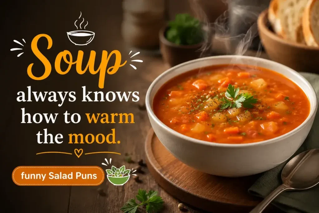 Soup always knows how to warm the mood.