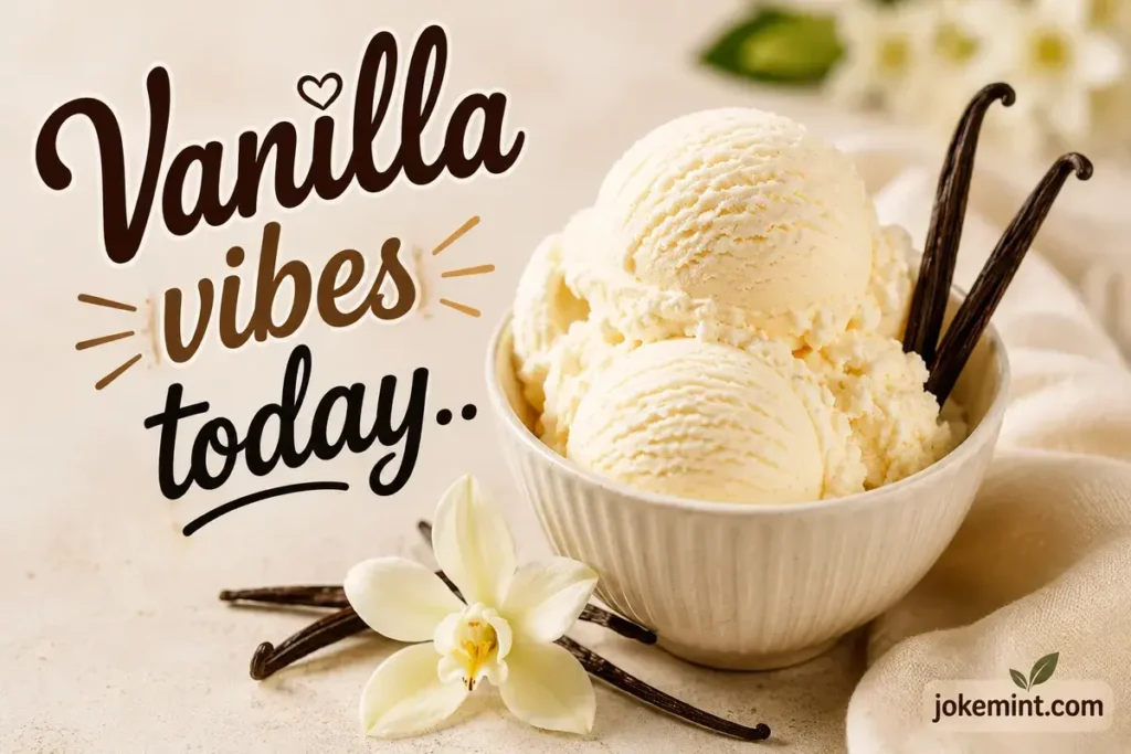 Vanilla vibes today.