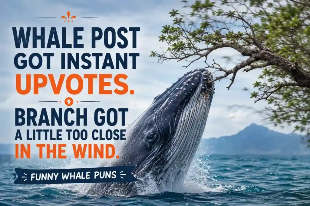 Whale post got instant upvotes.