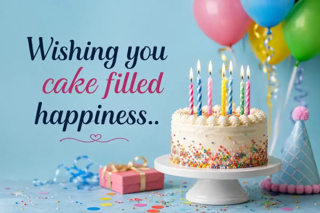 Wishing you cake filled happiness.