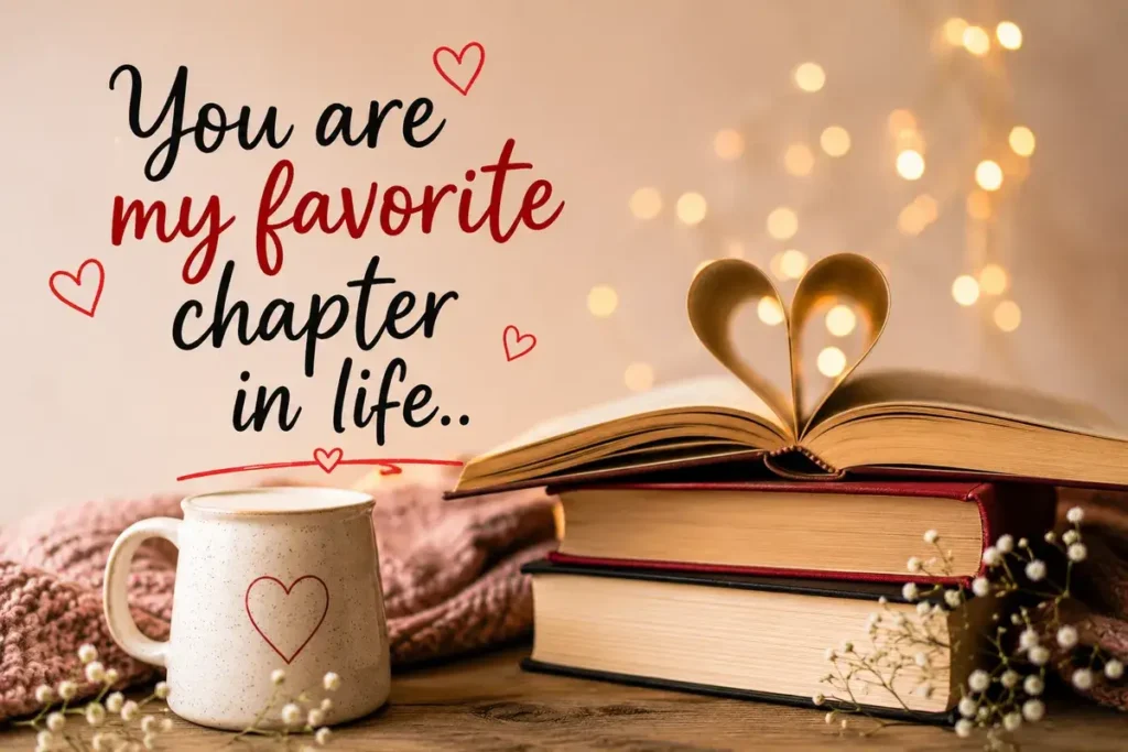 You are my favorite chapter in life.