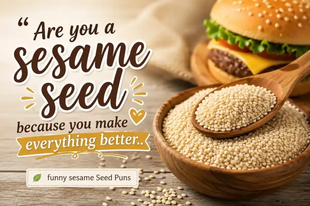 Are you a sesame seed because you make everything better.