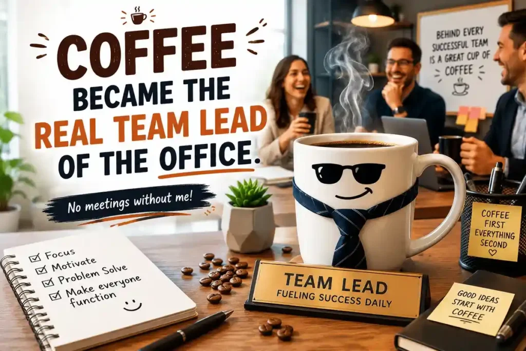 Coffee became the real team lead of the office.