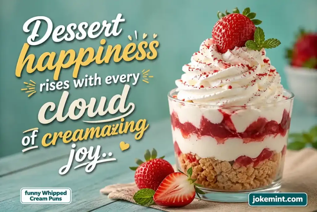 Dessert happiness rises with every cloud of creamazing joy.