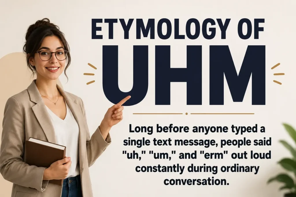 UHM Meaning etymologically.