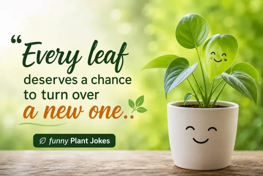 Every leaf deserves a chance to turn over a new one.