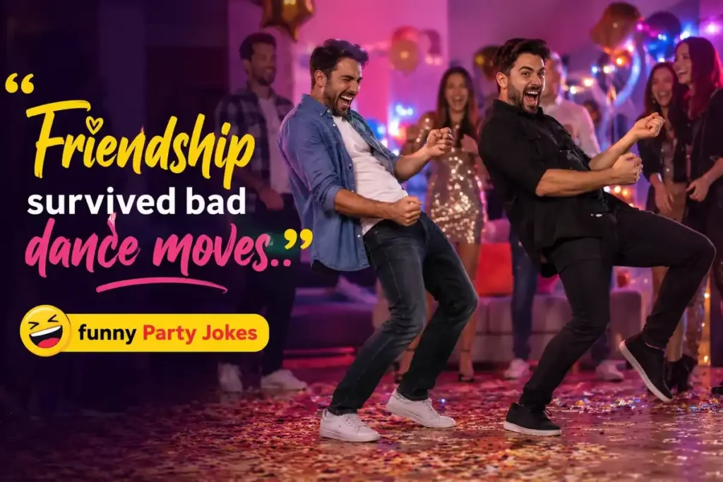 Friendship survived bad dance moves.