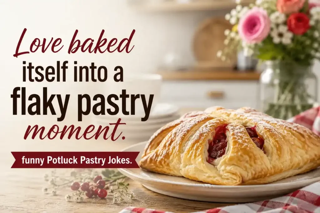 Love baked itself into a flaky pastry moment.