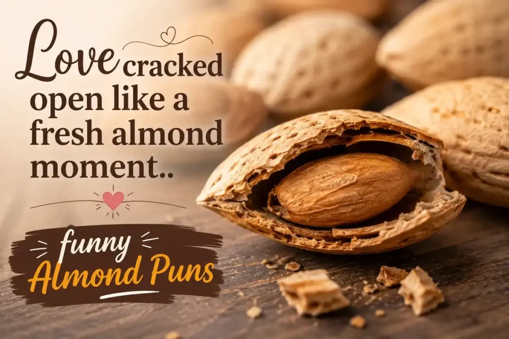 Love cracked open like a fresh almond moment.
