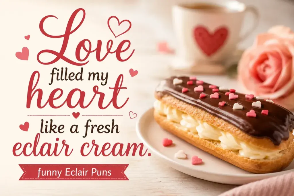 Love filled my heart like a fresh eclair cream.