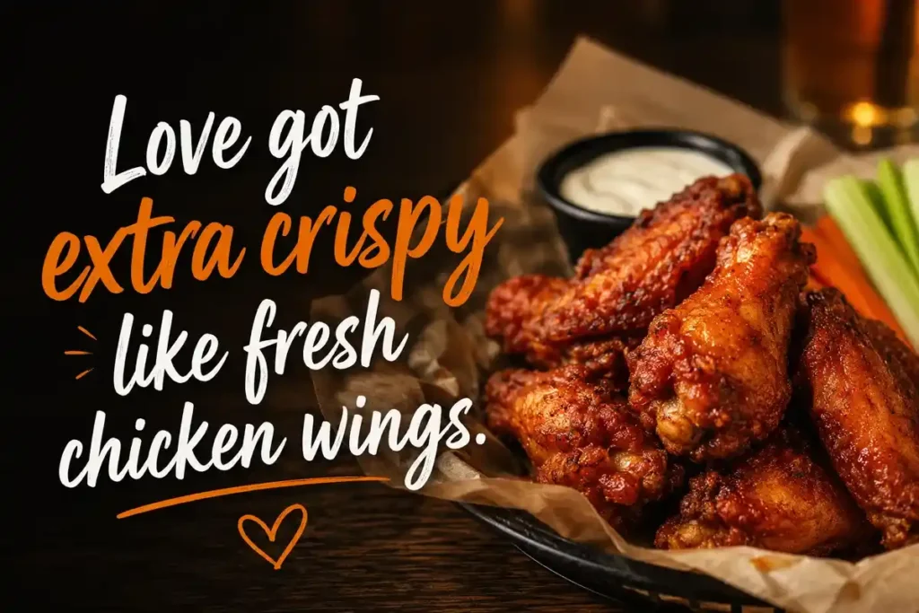 Love got extra crispy like fresh chicken wings.