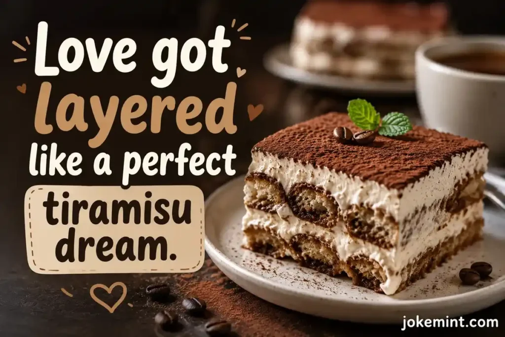 Love got layered like a perfect tiramisu dream.