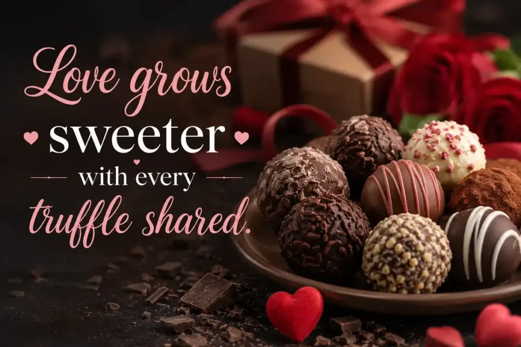 Love grows sweeter with every truffle shared.