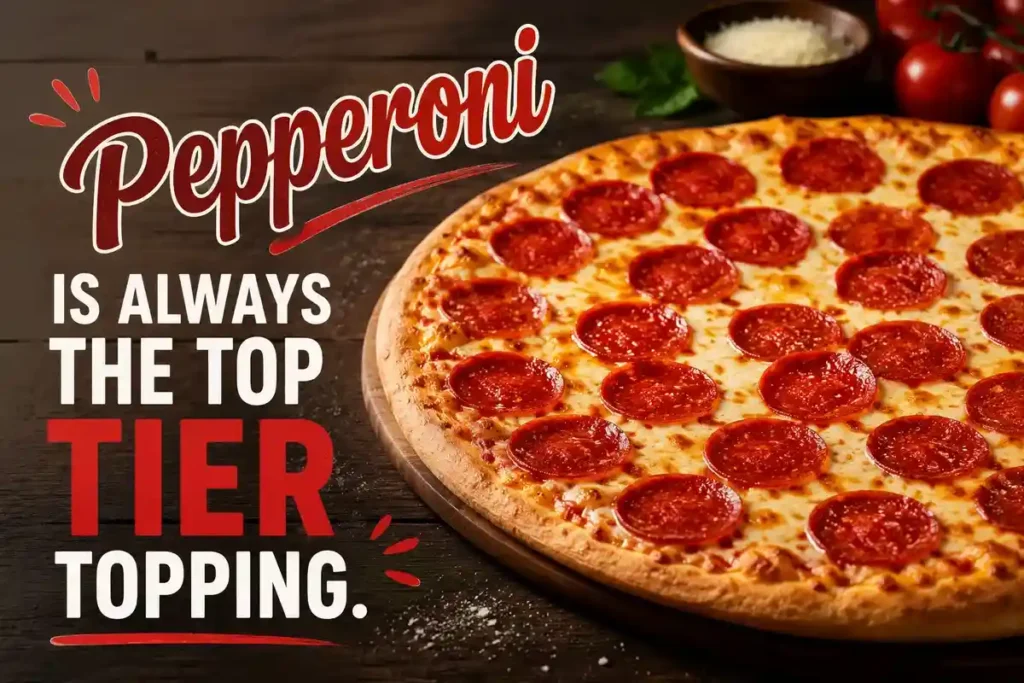 Pepperoni is always the top tier topping.
