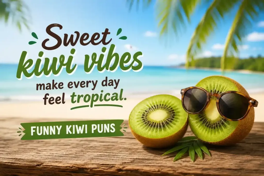 Sweet kiwi vibes make every day feel tropical.