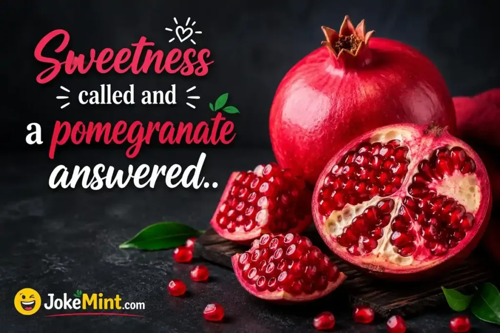 Sweetness called and a pomegranate answered.