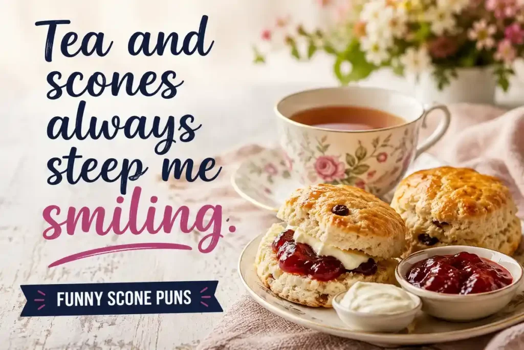 Tea and scones always steep me smiling.