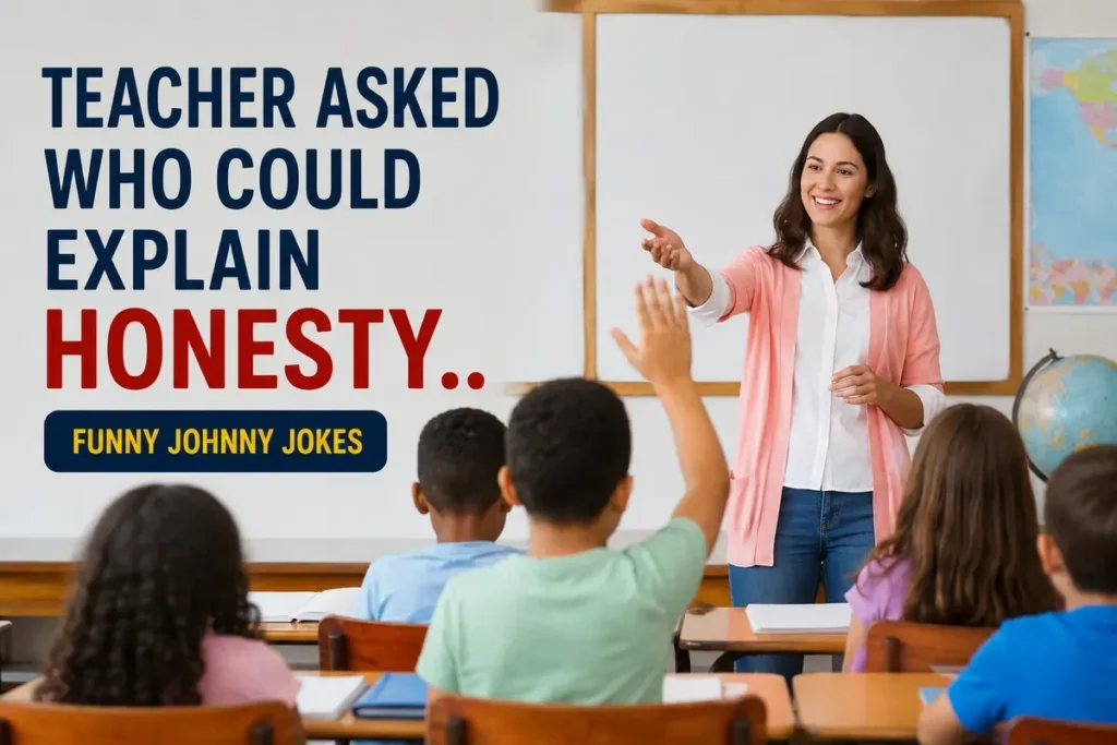 Teacher asked who could explain honesty.