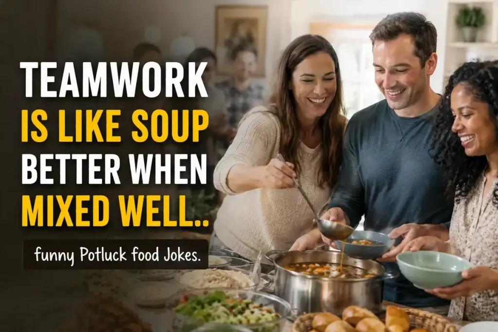 Teamwork is like soup better when mixed well.