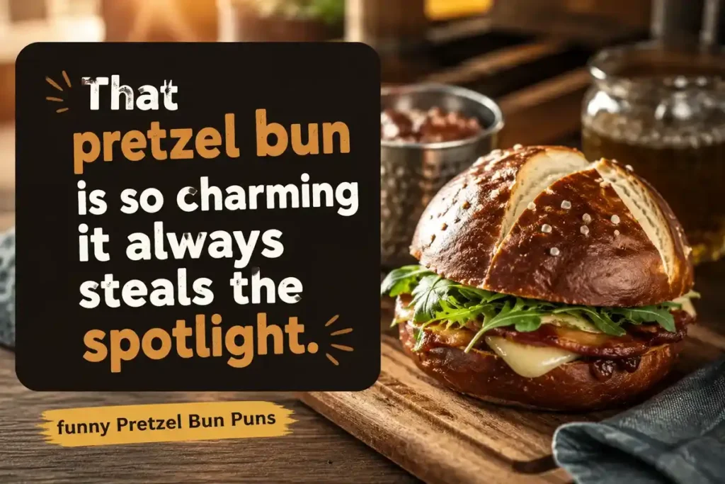 That pretzel bun is so charming it always steals the spotlight.