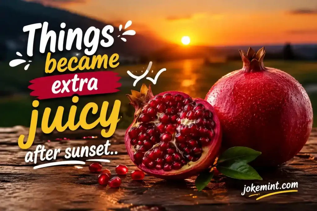 Things became extra juicy after sunset.