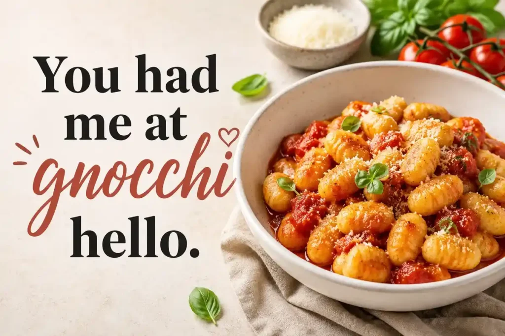 You had me at gnocchi hello.