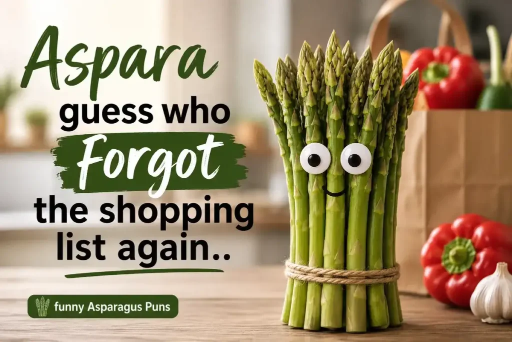 Aspara guess who forgot the shopping list again.