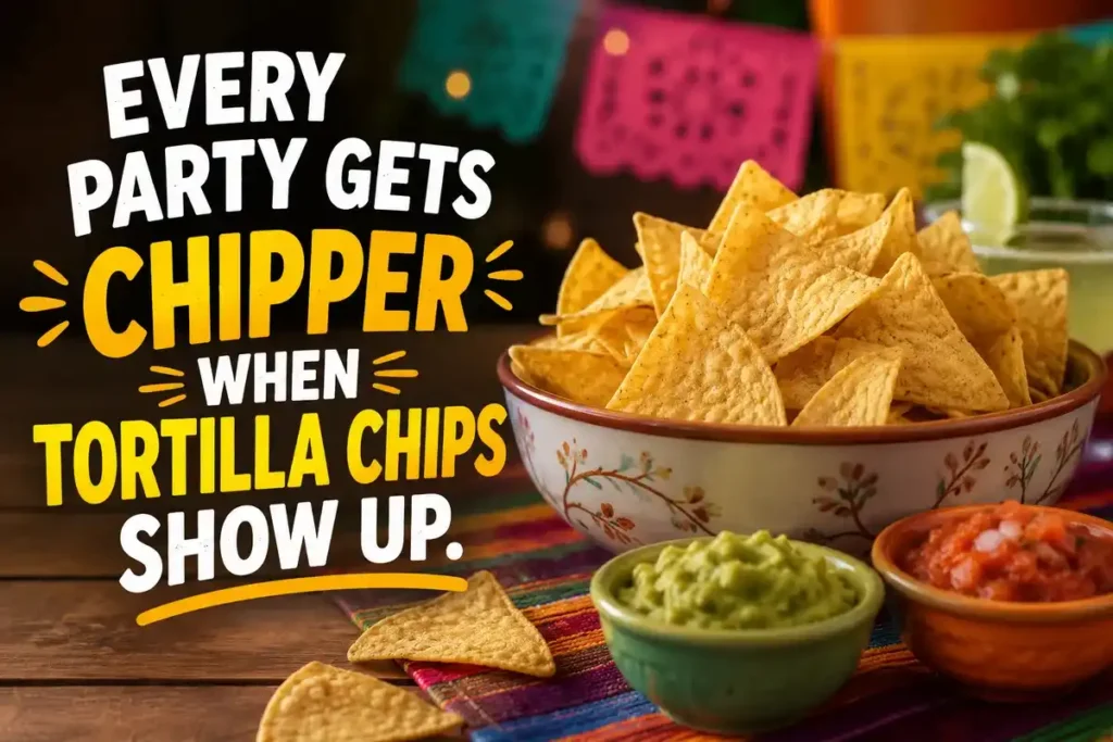 Every party gets chipper when tortilla chips show up.