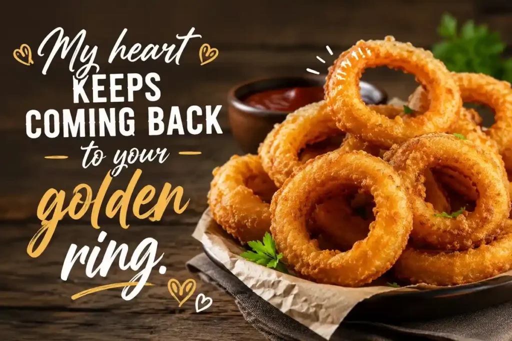 My heart keeps coming back to your golden ring.