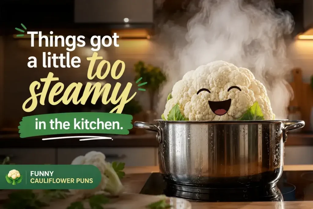 Things got a little too steamy in the kitchen.
